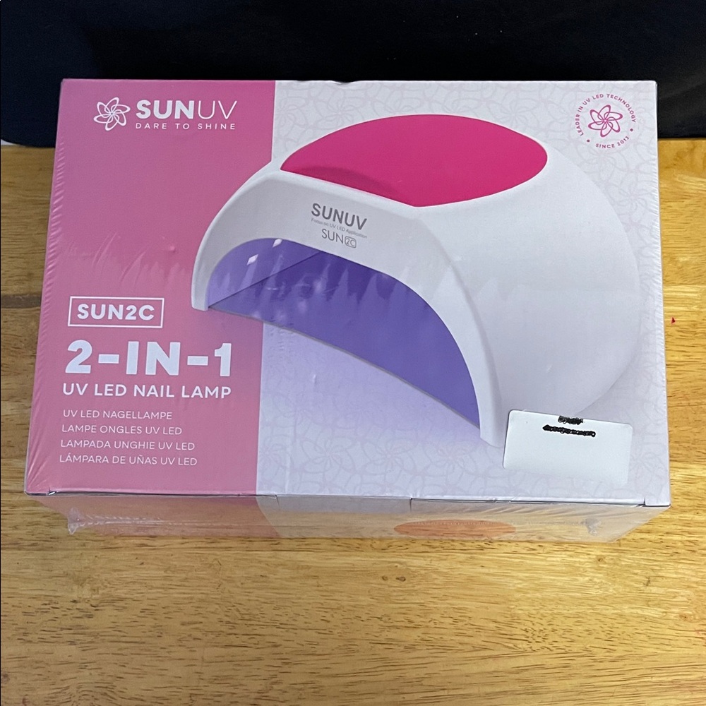 SUNUV 2-in-1 UV LED Nail Lamp - White and Purple